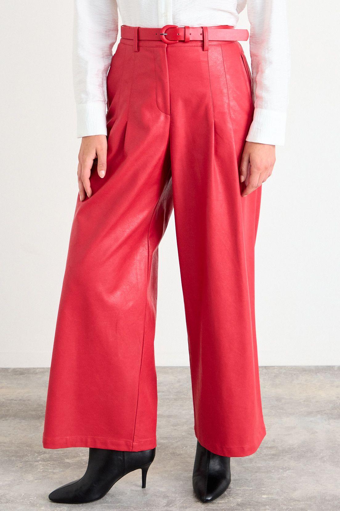 Pantalon Liso Rojo Coral iO 11020126005133-2