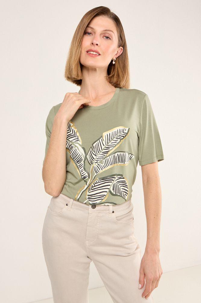 Polera Estampado Focalizado Avellana Ma Griffe 14602225002126-0