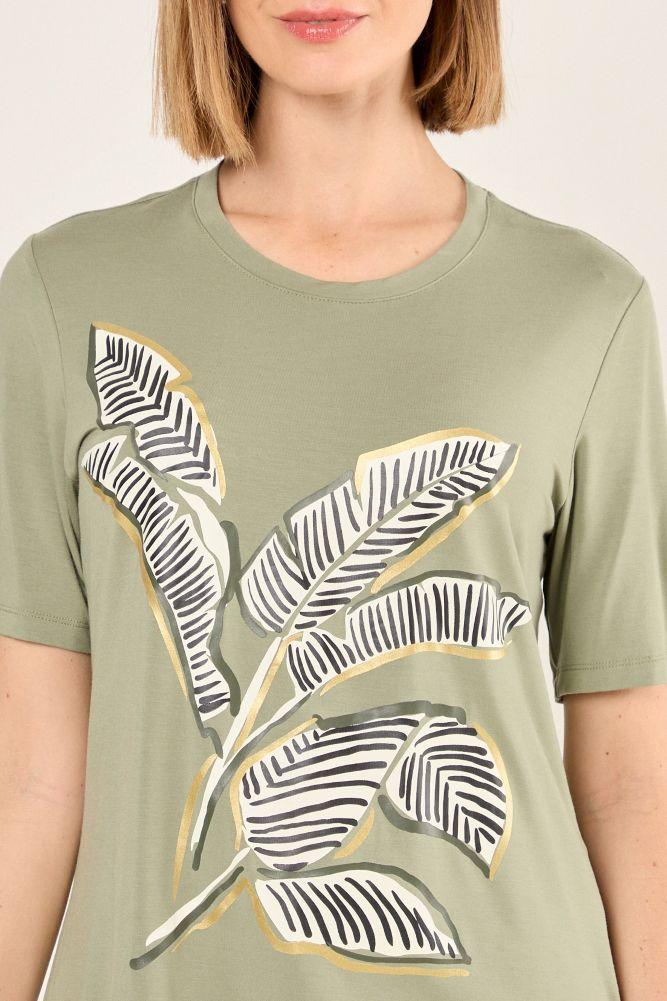 Polera Estampado Focalizado Avellana Ma Griffe 14602225002126-1