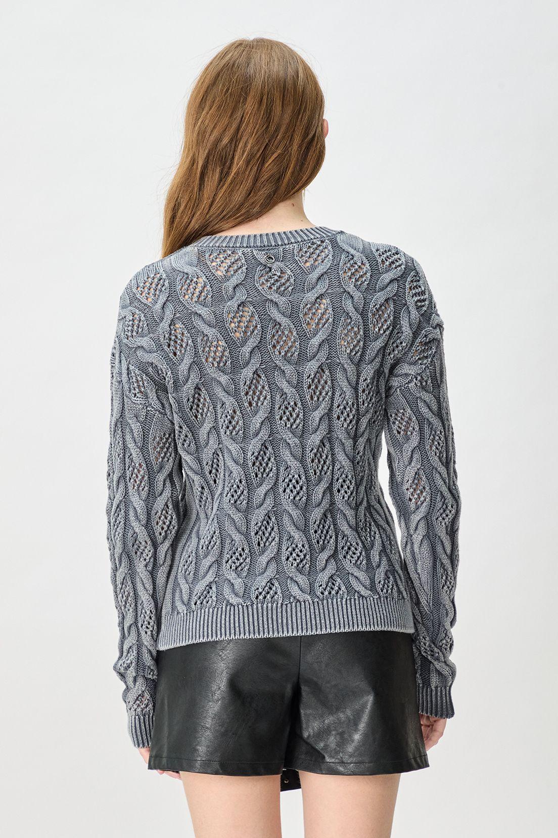 Sweater Liso Gris iO 18120125003163-3