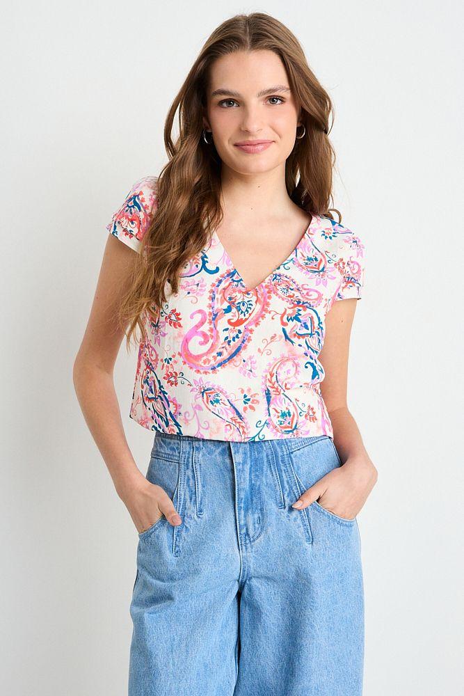 Blusa Manga Corta Crudo iO 14120225057105-1