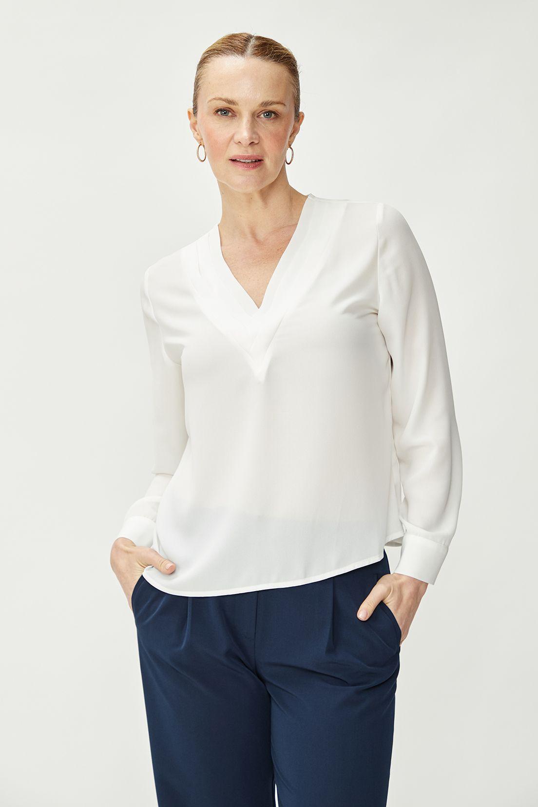 Blusa Lisa Blanco Ma Griffe 14004224005105-4