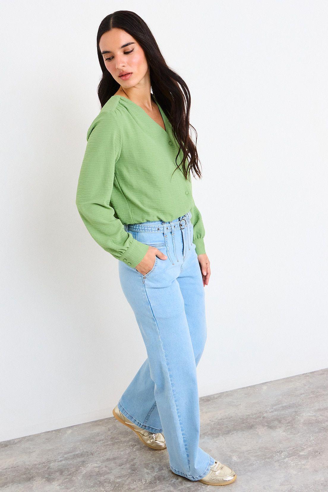 Blusa Lisa Verde iO 14020226002137-3