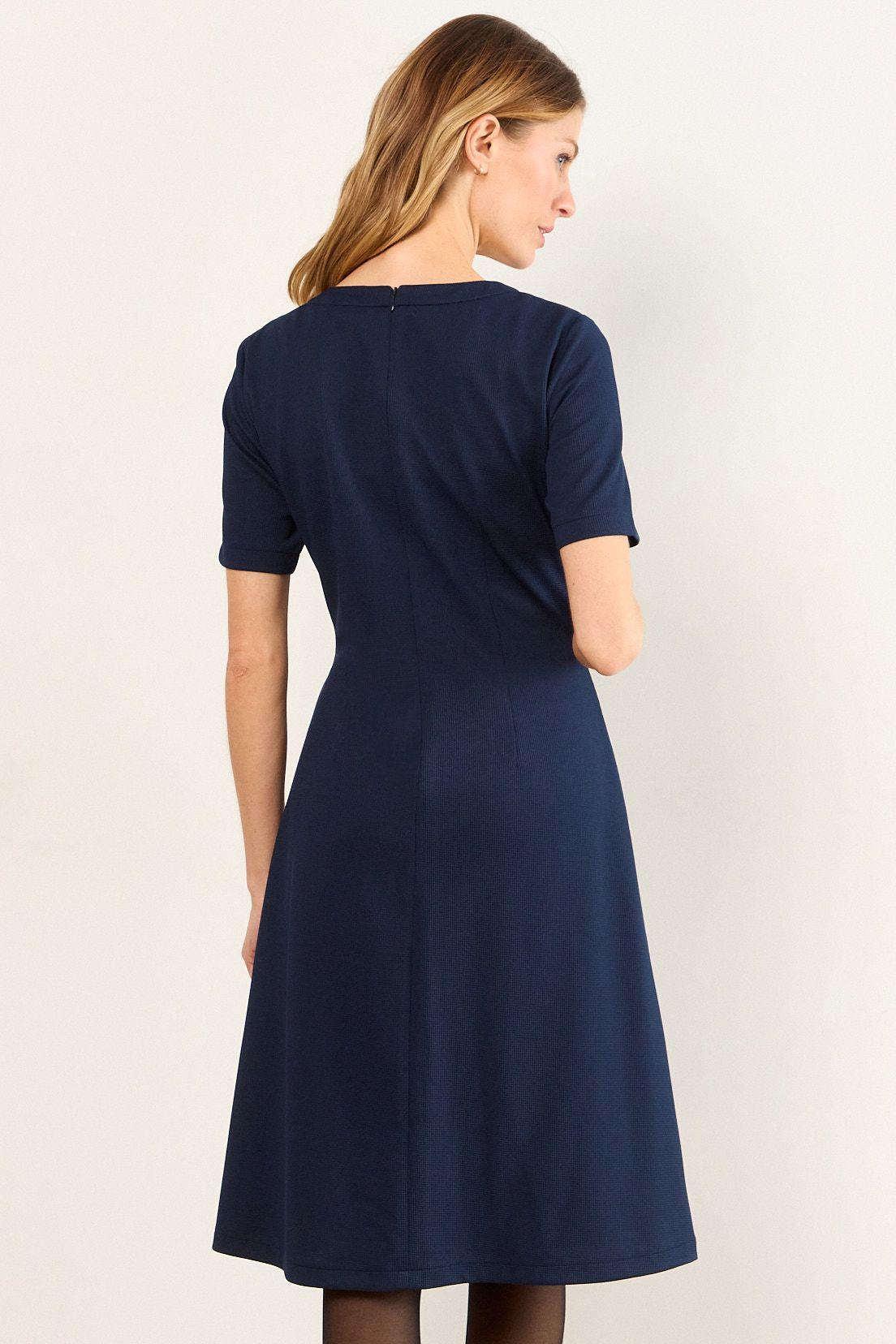 Vestido Con Botones Decorativos Azul Ma Griffe 13002226052104-2