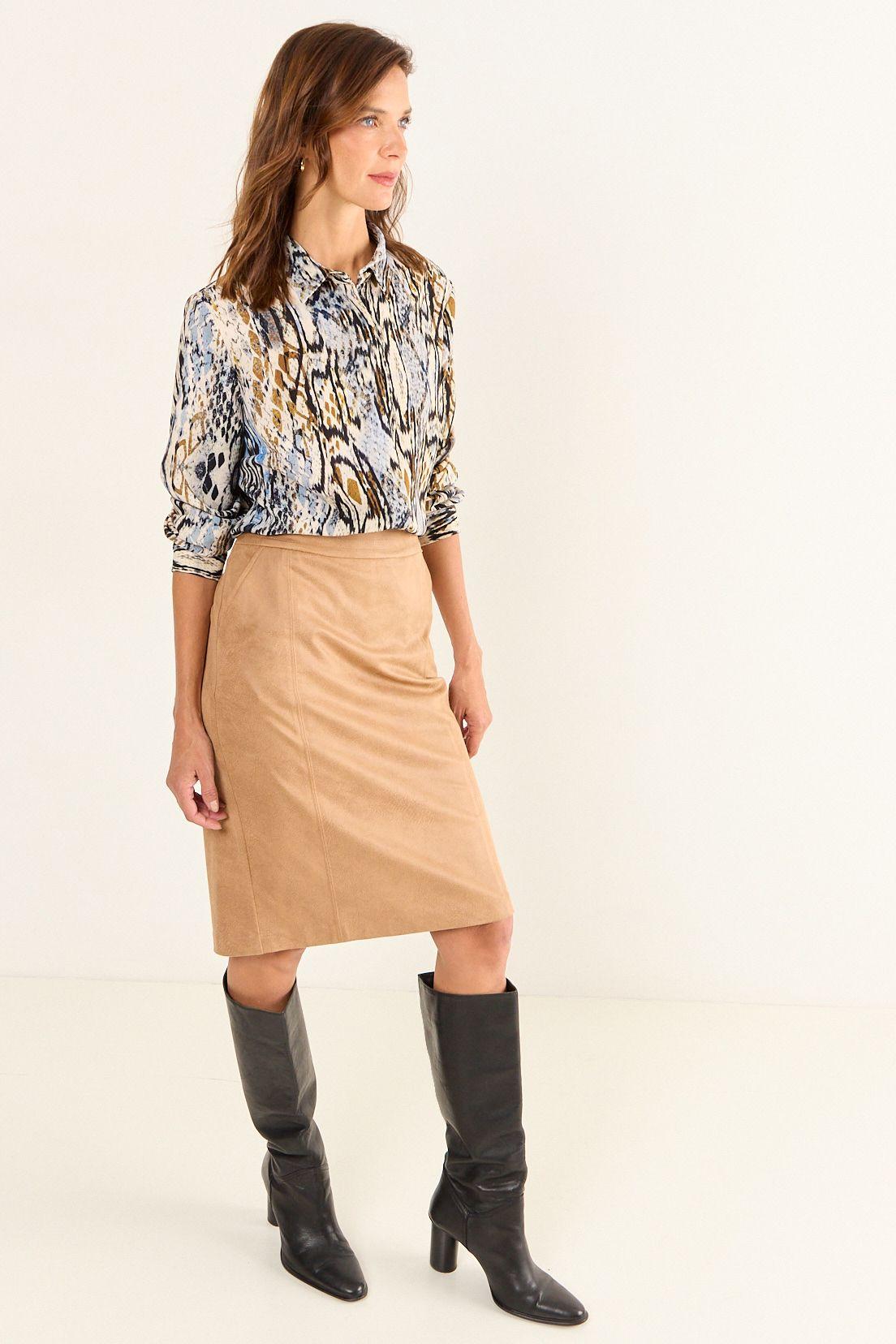 Blusa Camisera Estampada Crudo Ma Griffe 14102126058105-3