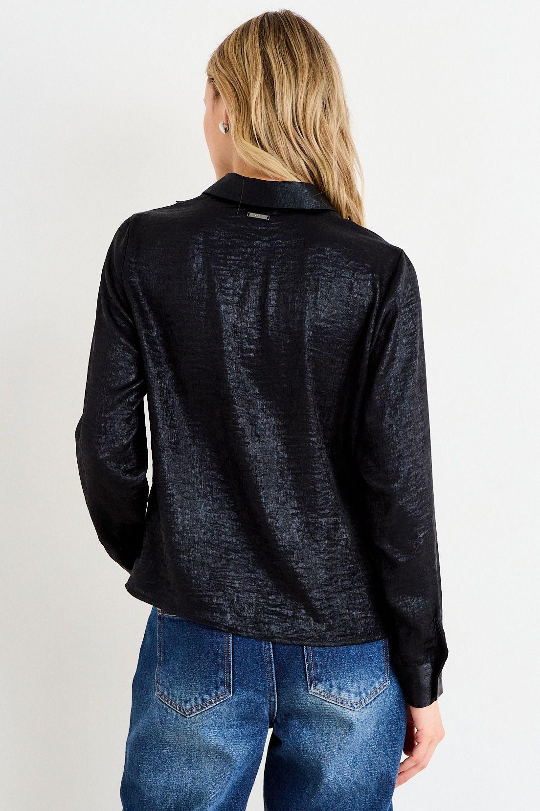 Blusas Manga Larga Negro Ash 14007226007102-2