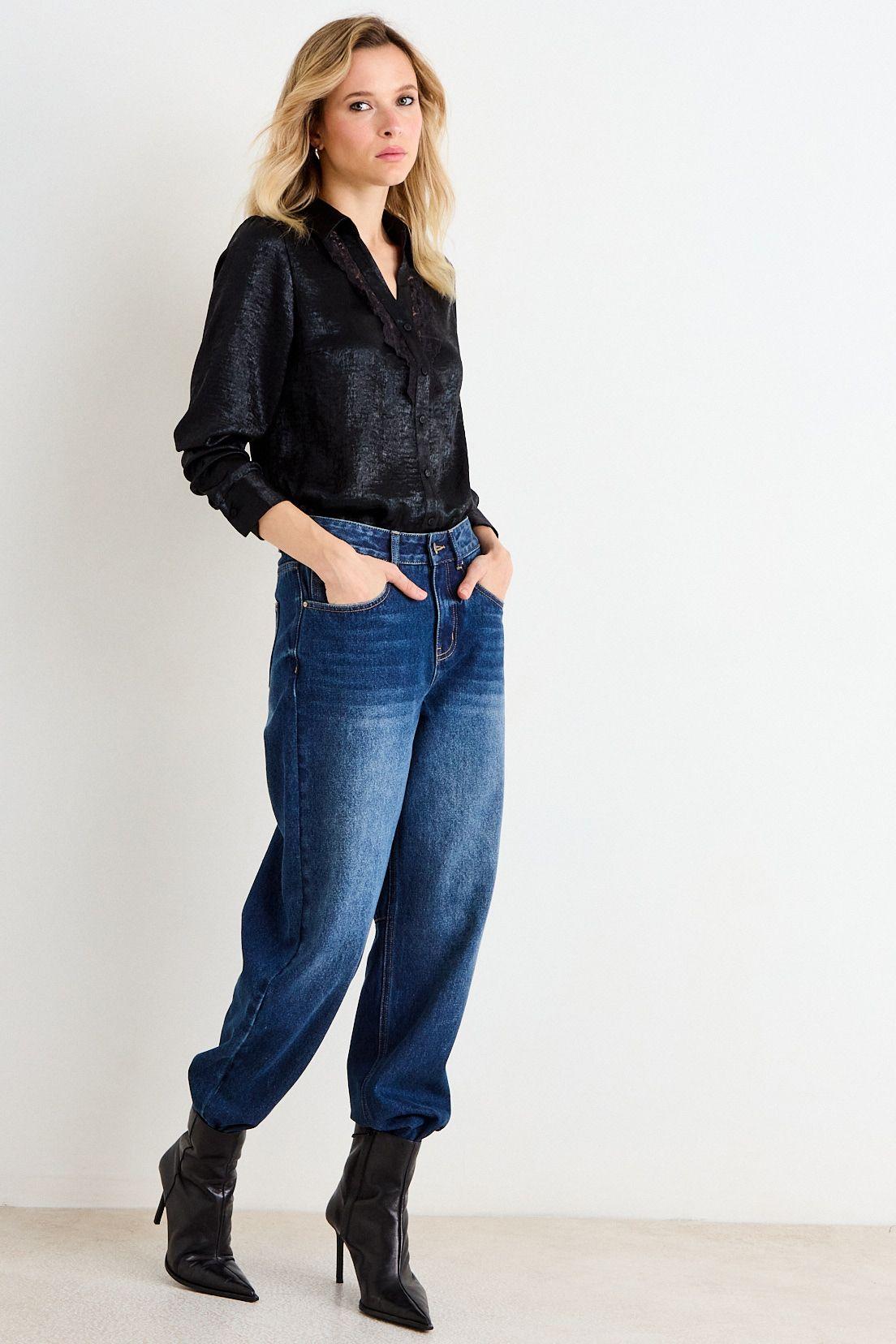 Blusas Manga Larga Negro Ash 14007226007102-3