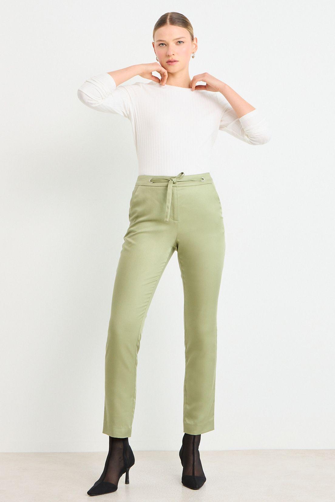 Pantalon Liso Verde Oliva Ash 11004225003107-0