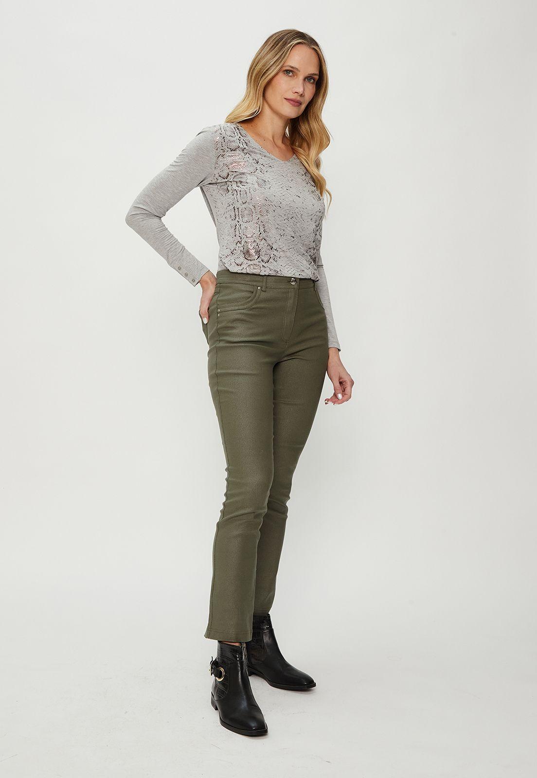 Jeans Pitillo Verde Ma Griffe 11302124005126-2