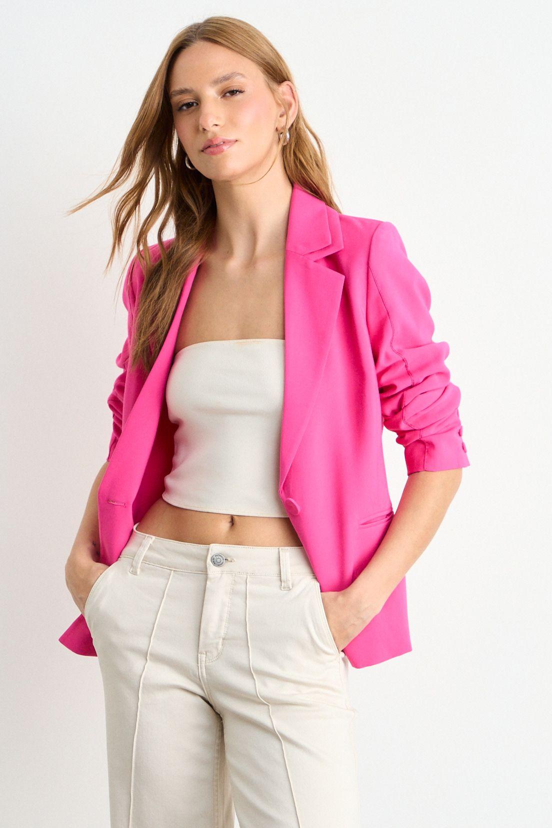 Blazer Liso Fucsia iO 16020126002116-0