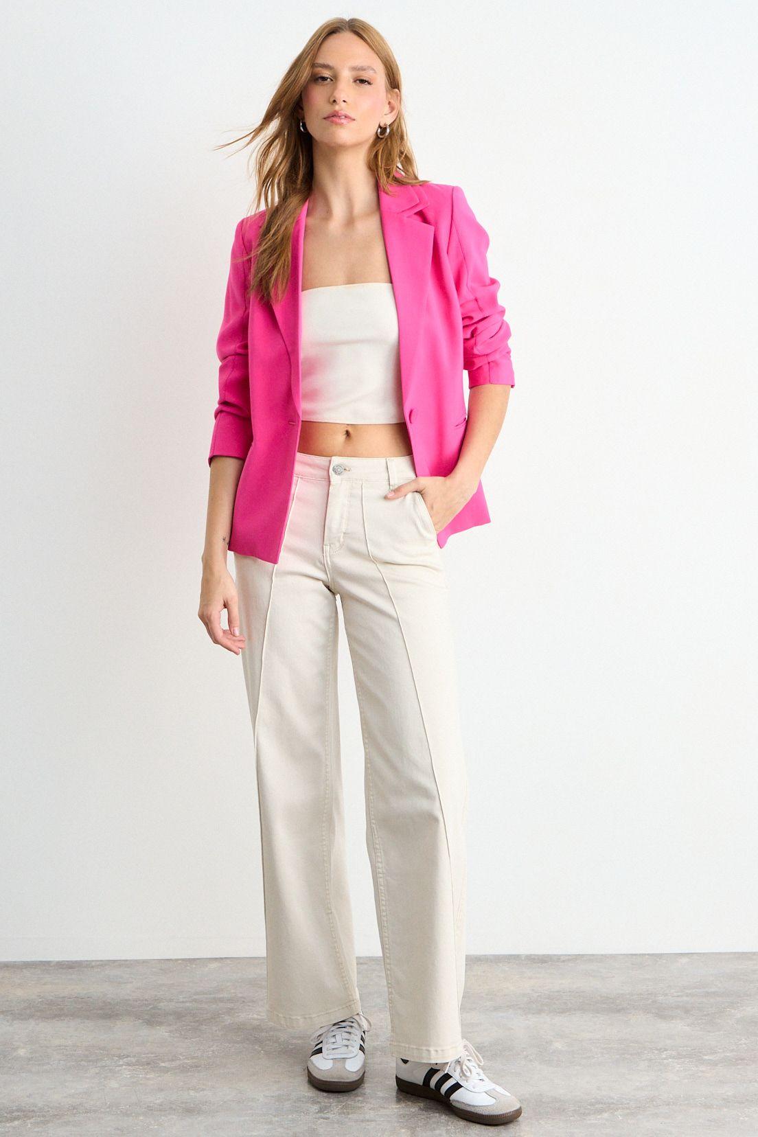 Blazer Liso Fucsia iO 16020126002116-4