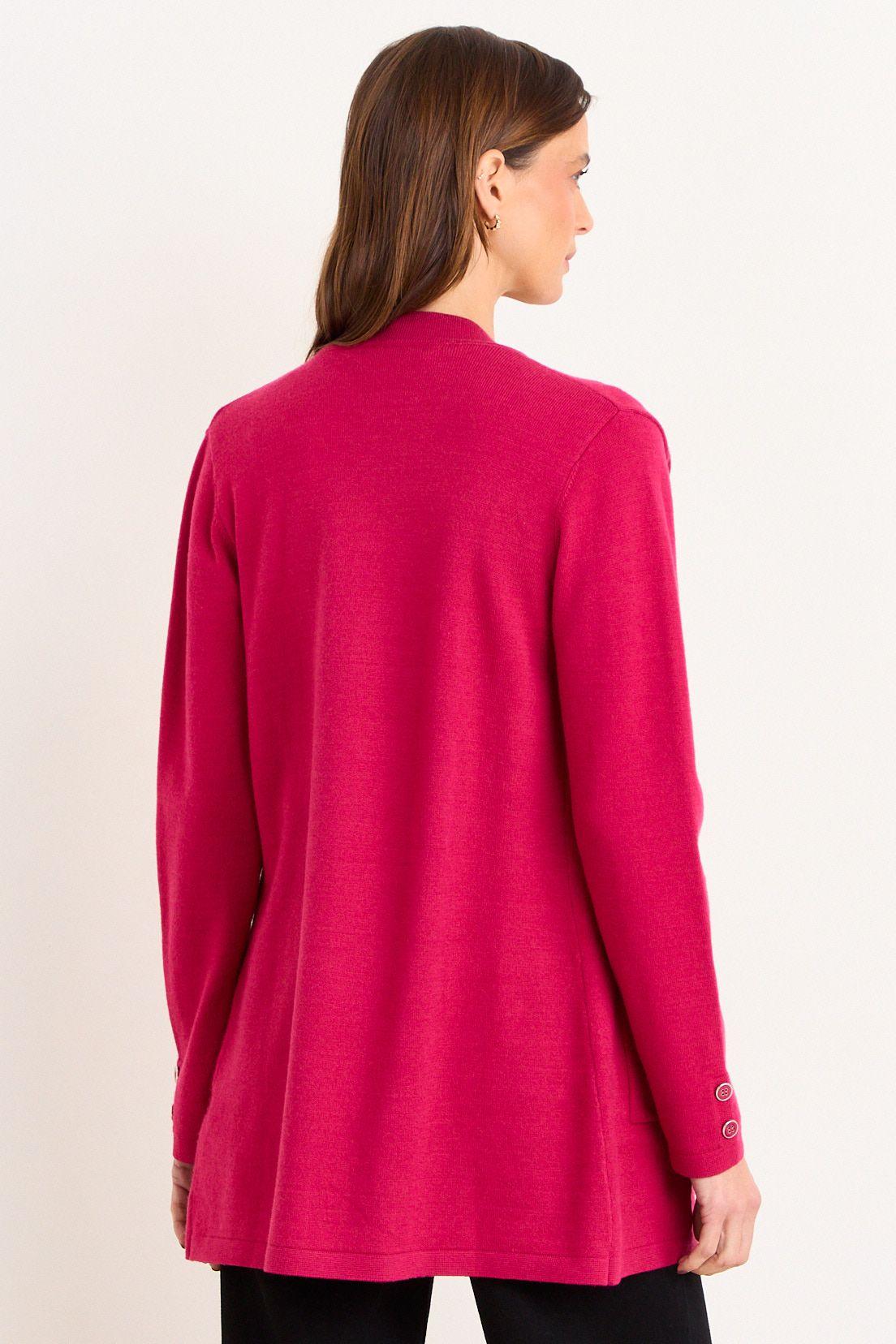 Tejido Abierto Con Diseño Calado Fucsia Ma Griffe 18002226002116-2