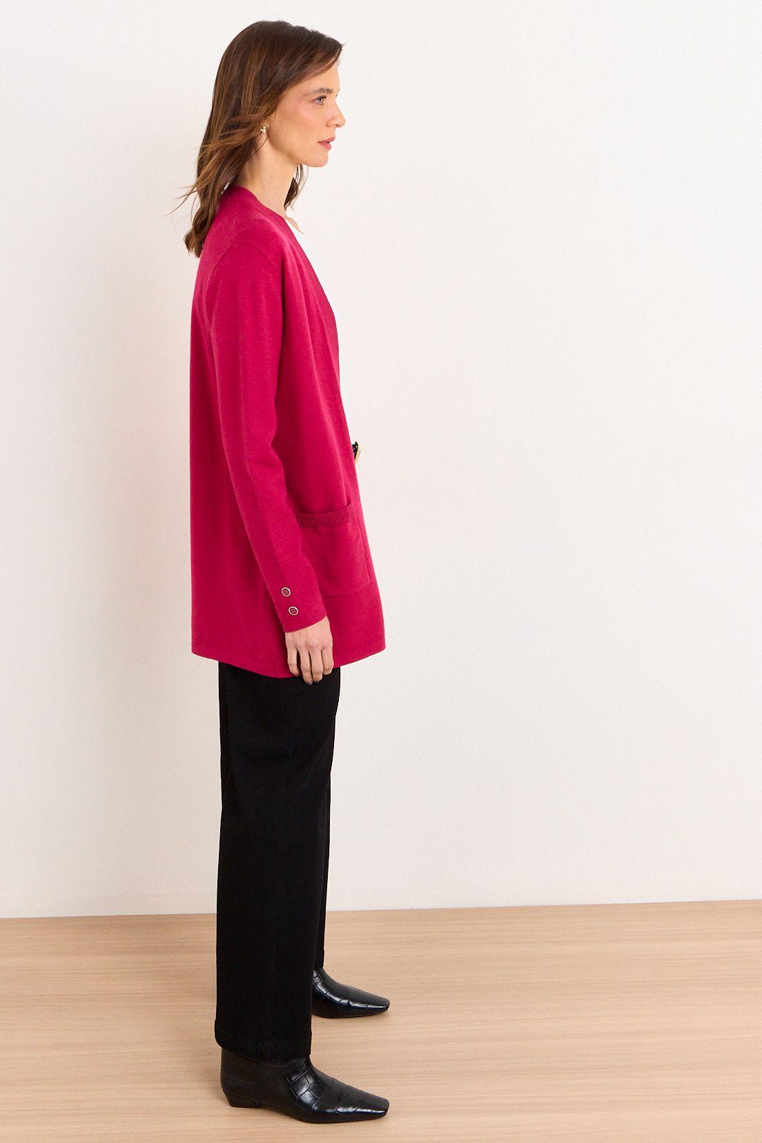 Tejido Abierto Con Diseño Calado Fucsia Ma Griffe 18002226002116-4