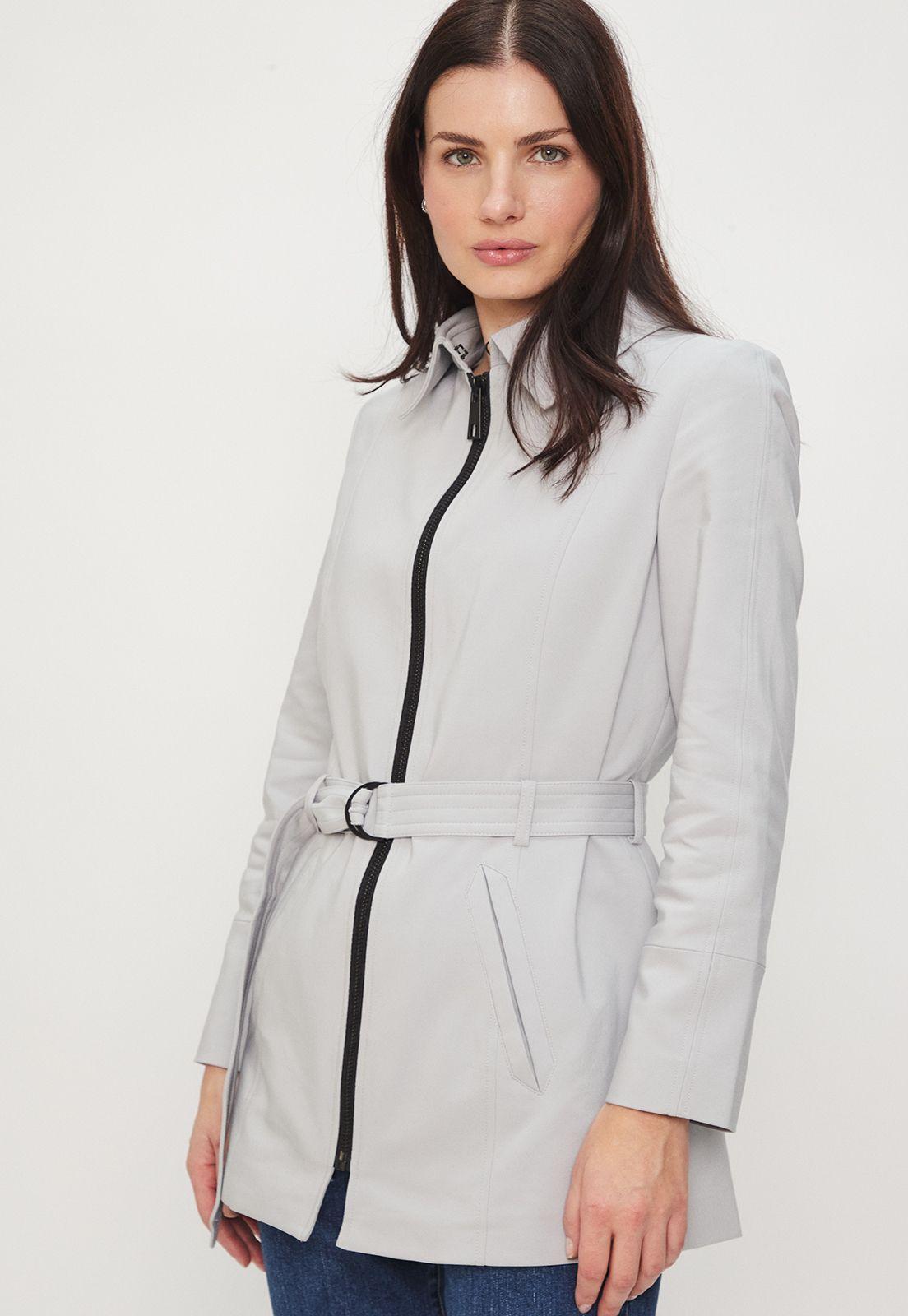 Trench Liso Gris Ash 17407224051113-0