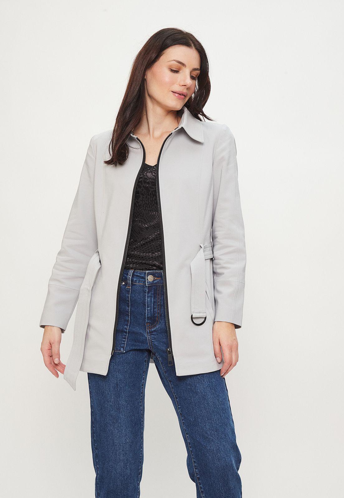 Trench Liso Gris Ash 17407224051113-2