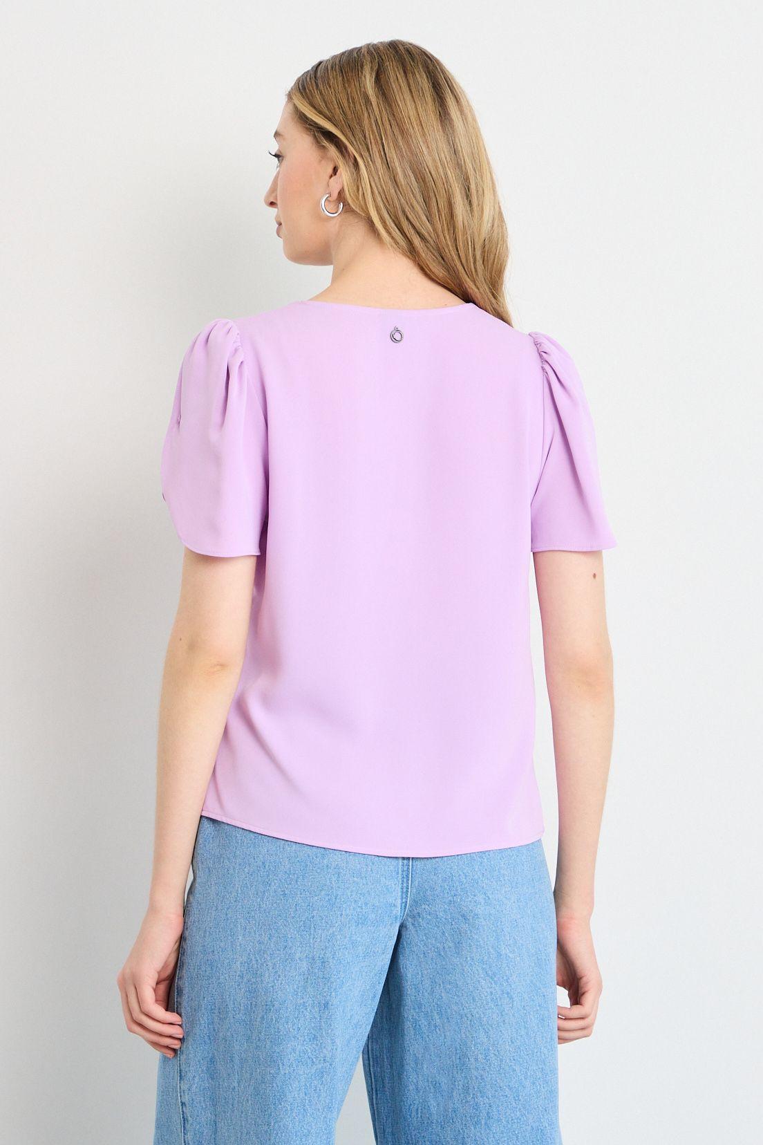 Blusas Manga Corta Morado iO 14020225061211-2