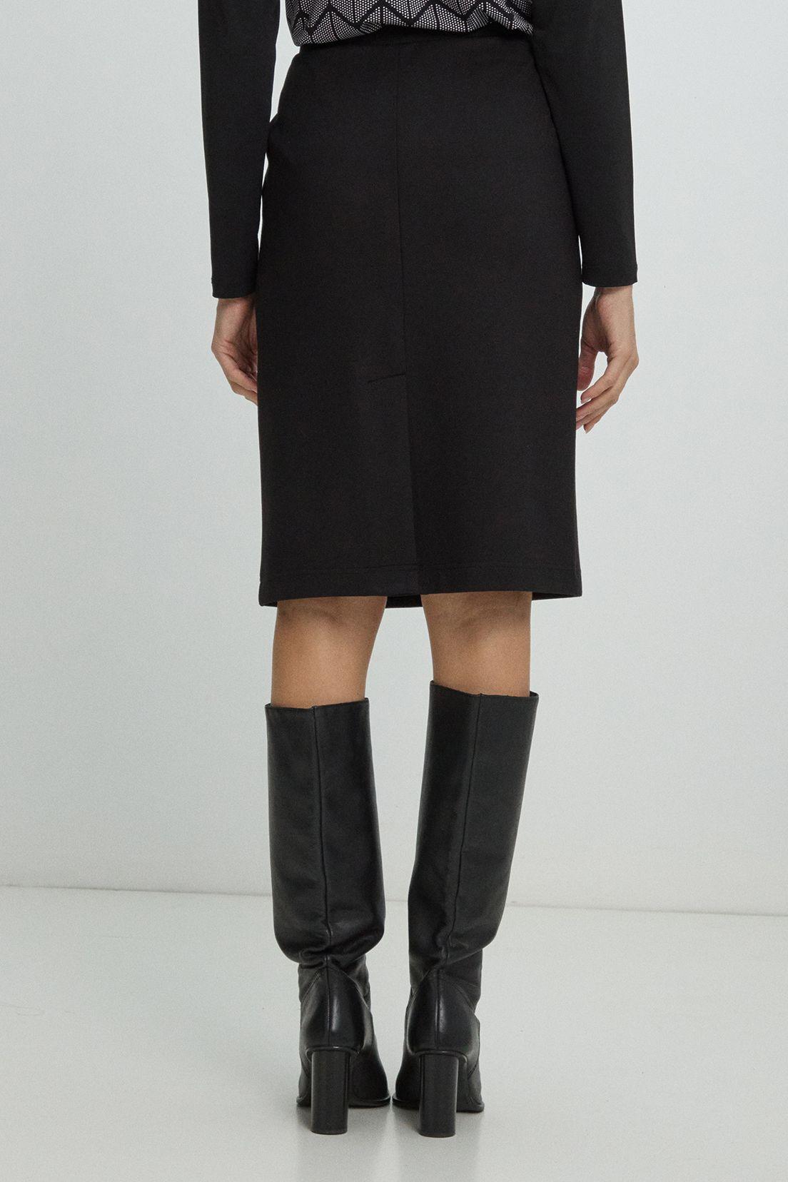 Falda Larga Negro Ma Griffe 12002225001102-4