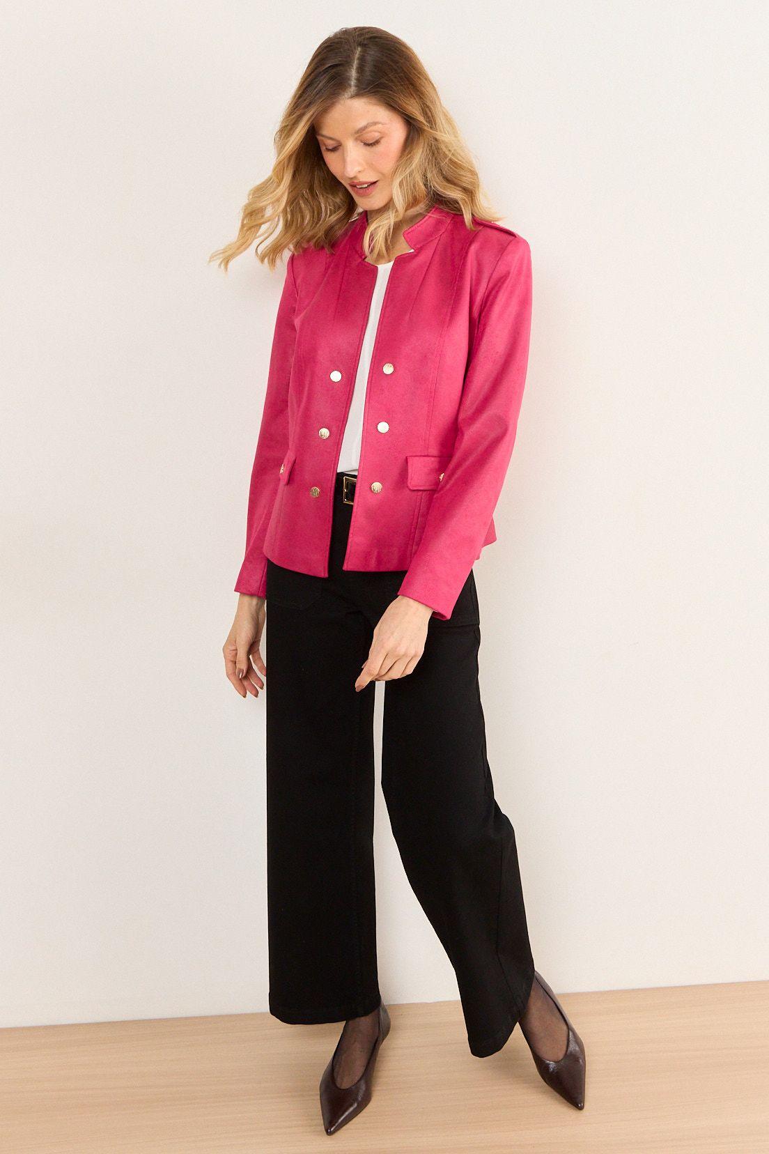 Chaqueta Look Militar Fucsia Ma Griffe 17502226050116-3