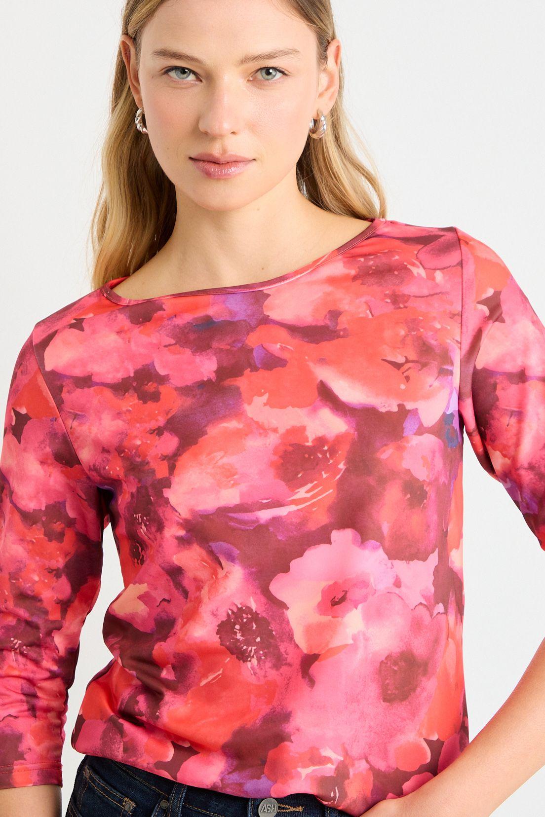 Polera Manga Larga Rojo Ash 14307225091103-0
