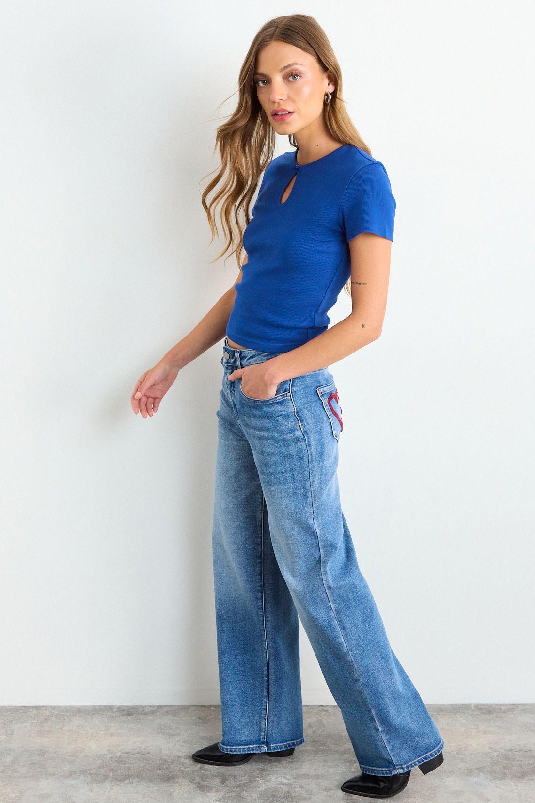 Polera Lisa Azul iO 14220126004104-4