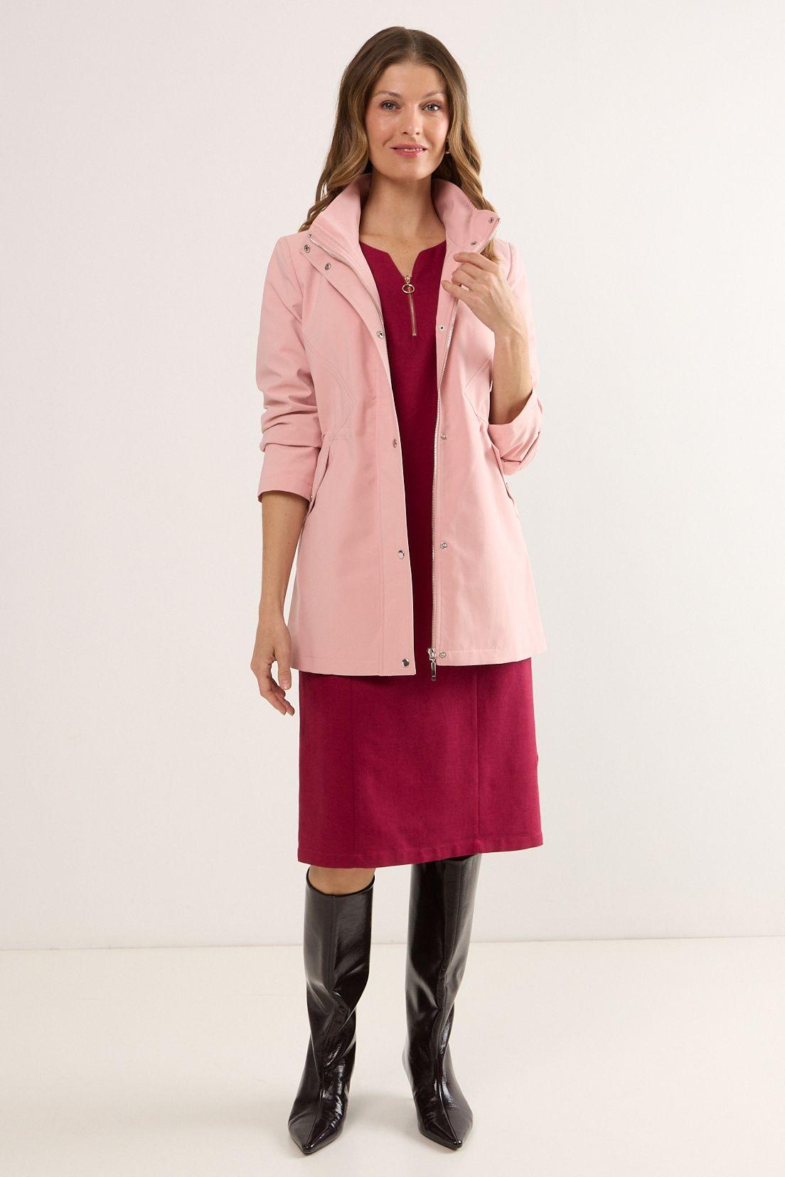 Trench Liso Rosa Ma Griffe 17404225001123-3