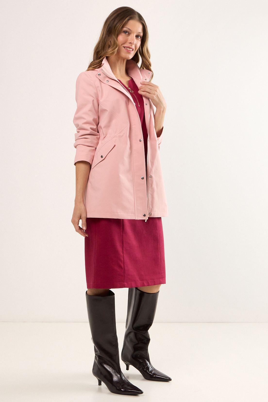 Trench Liso Rosa Ma Griffe 17404225001123-4