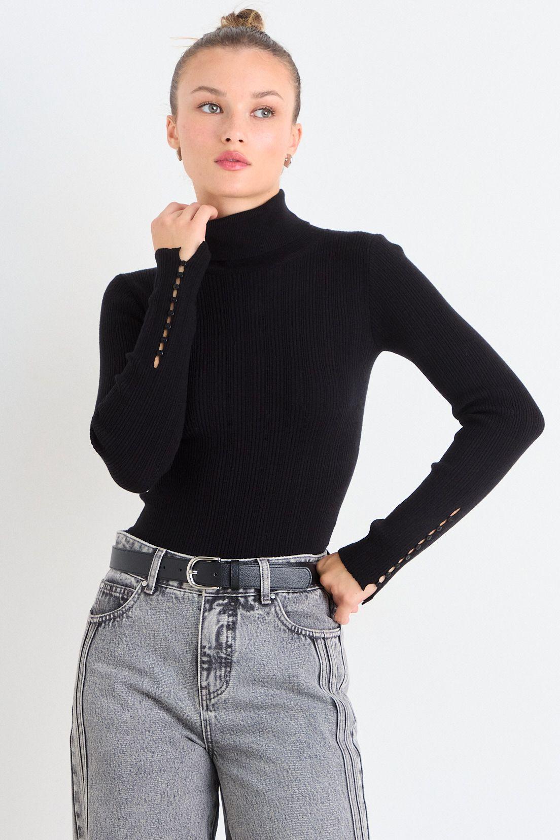 Beatle Tejido Basico Rib Negro iO 18120126016102-0