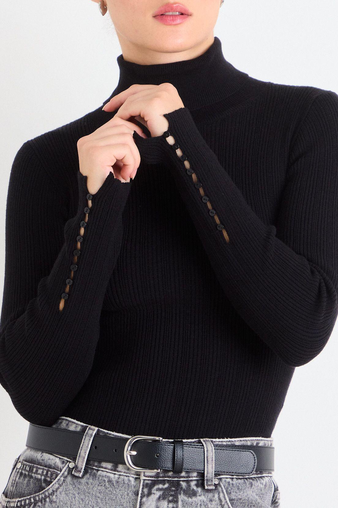 Beatle Tejido Basico Rib Negro iO 18120126016102-1