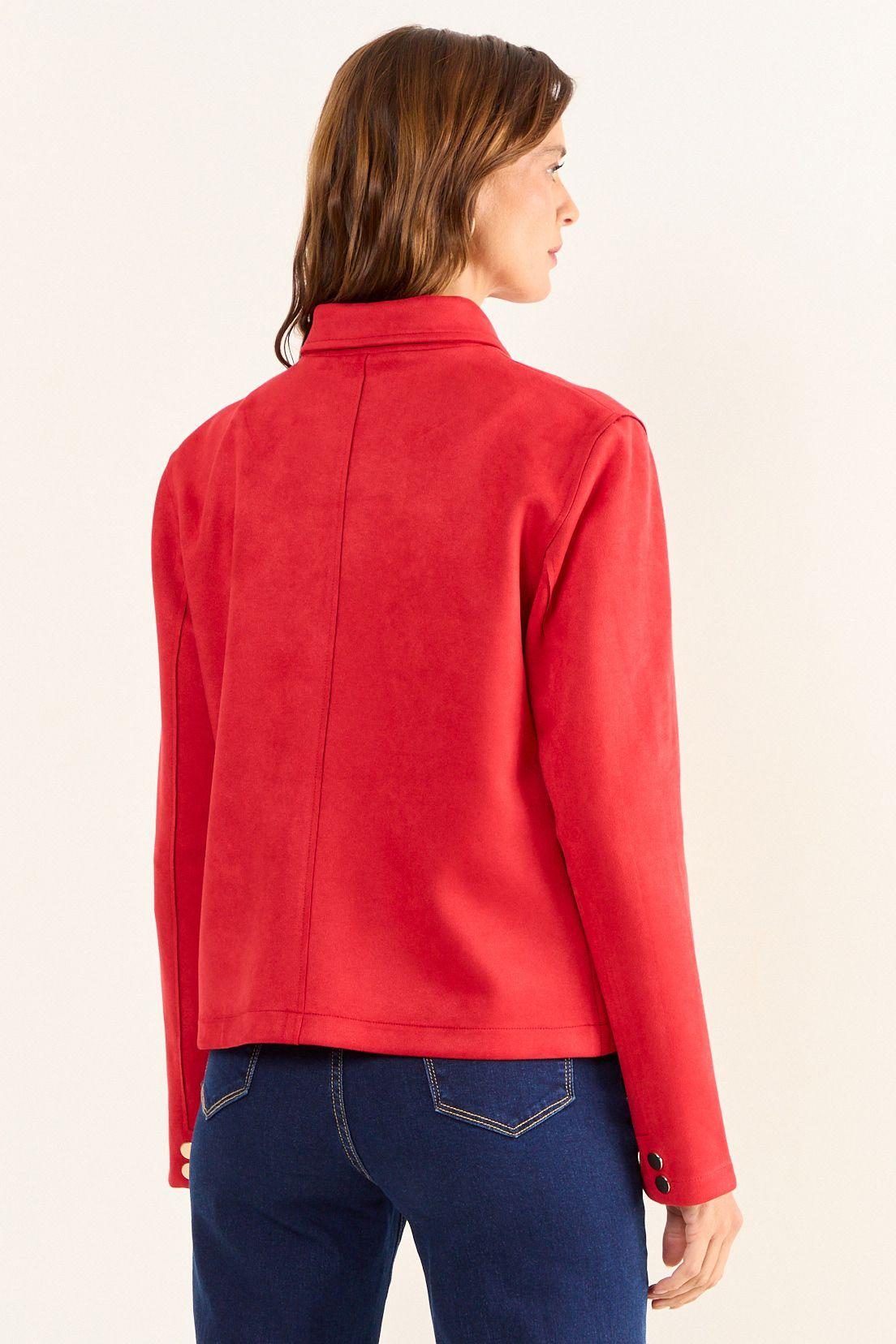 Chaqueta Antelina Rojo Ma Griffe 17502126051103-2