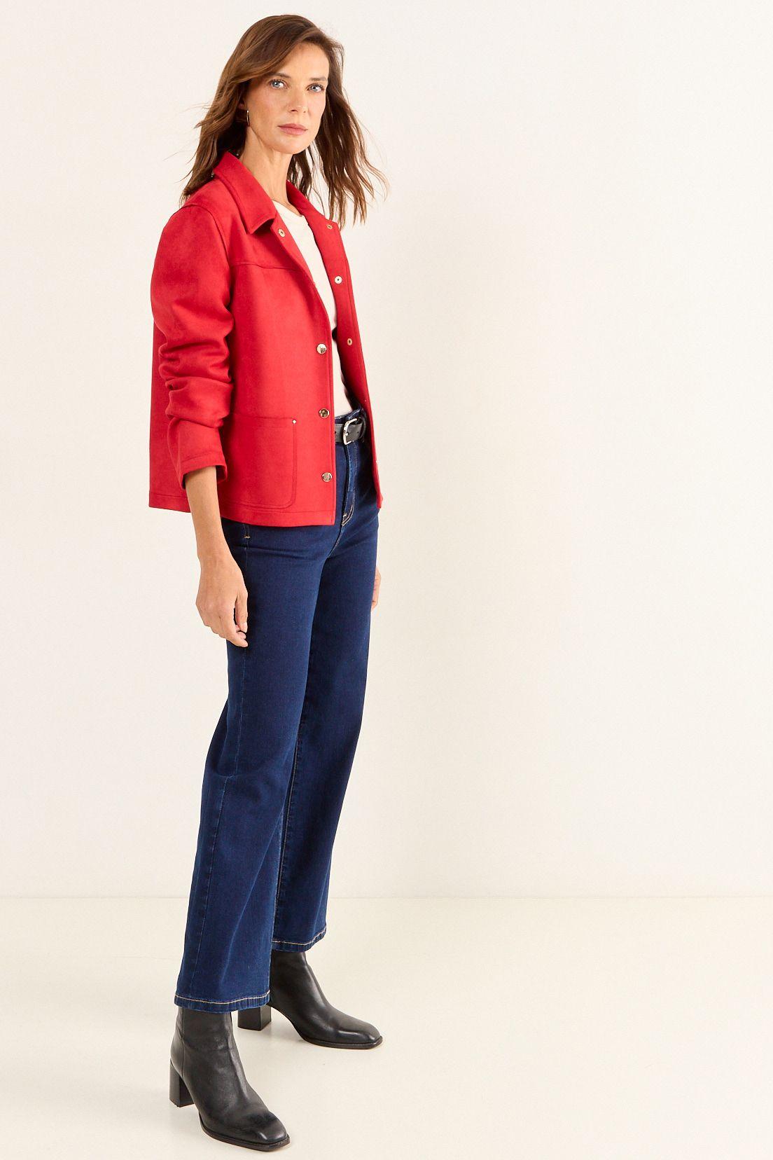 Chaqueta Antelina Rojo Ma Griffe 17502126051103-4