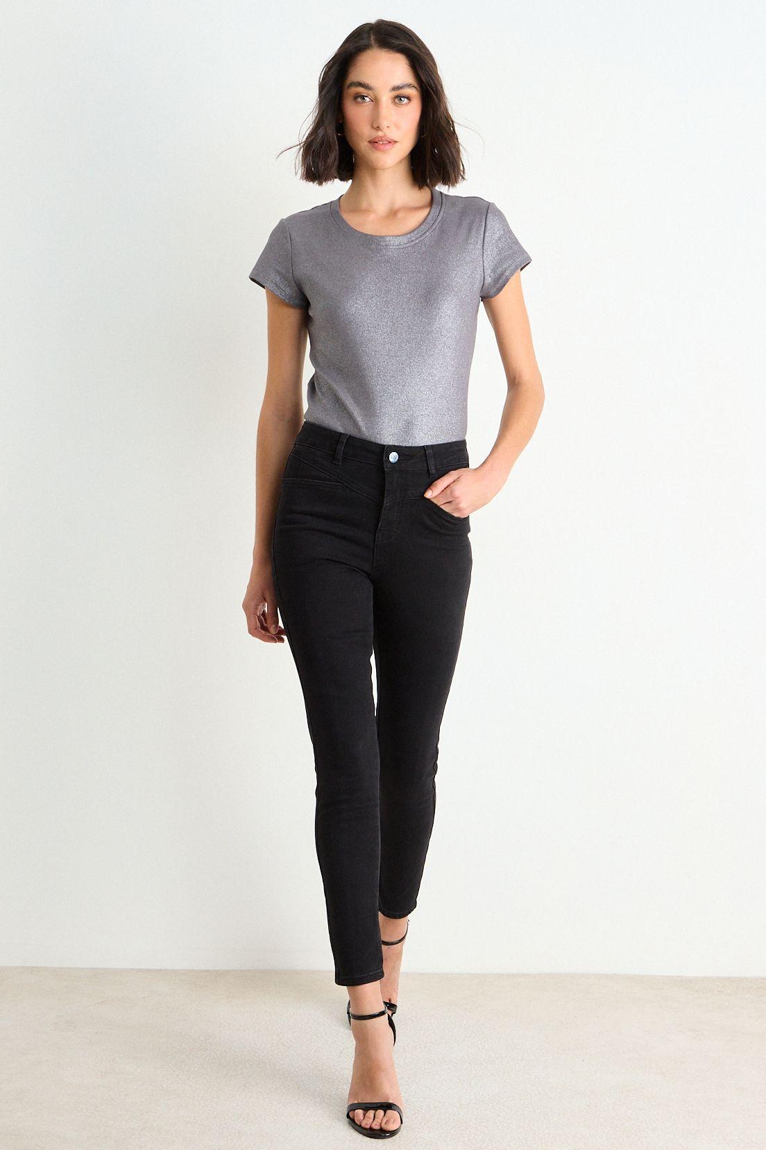 Skinny Jeans Liso Negro Ash 11307126002102-0