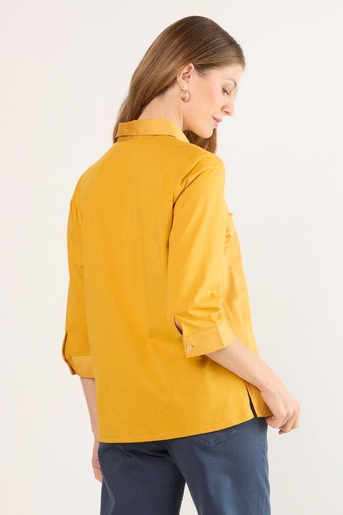 Blusas Manga Larga Amarillo Ma Griffe 14002225056314-2