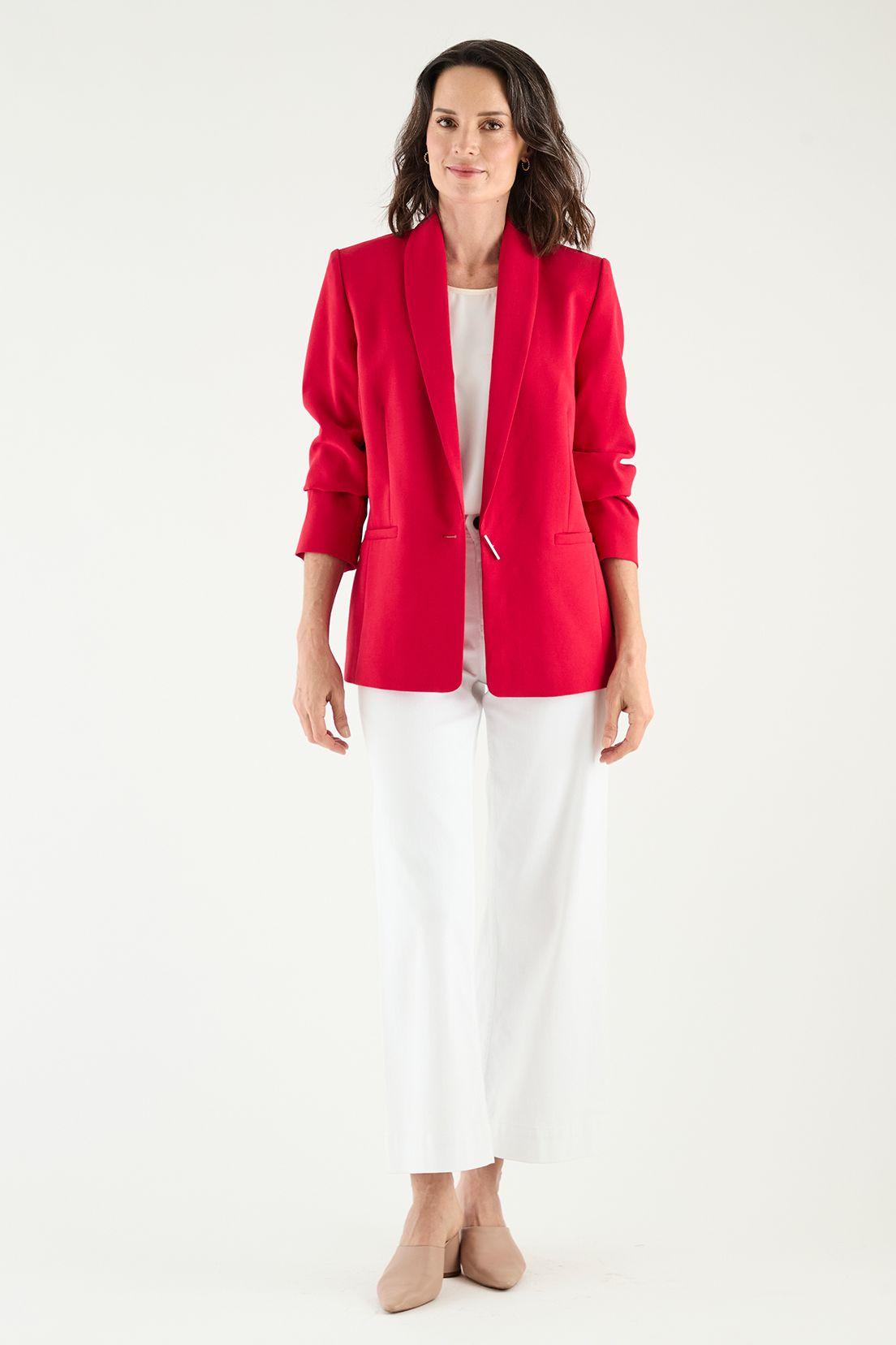 Blazer Solapa Continua fucsia Ma Griffe 16002125051116-0