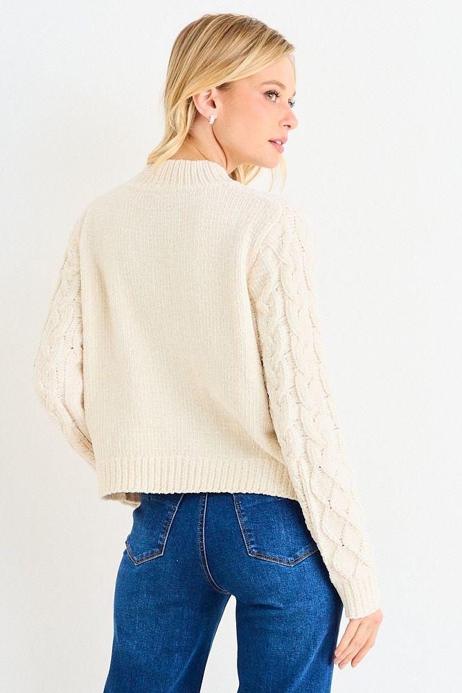 Sweater Chenille Trenzado Crudo Ash 18107126008105-2