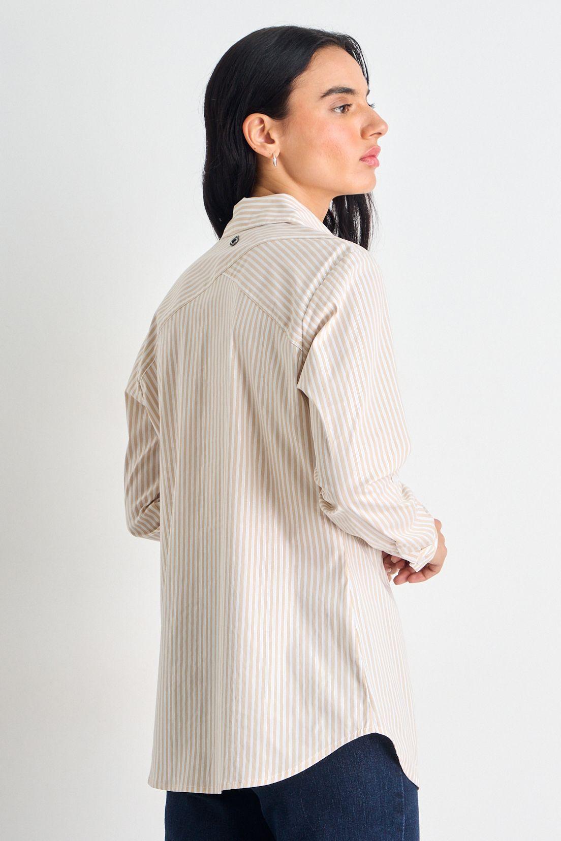 Blusas Manga Larga Beige iO 14120225003106-2