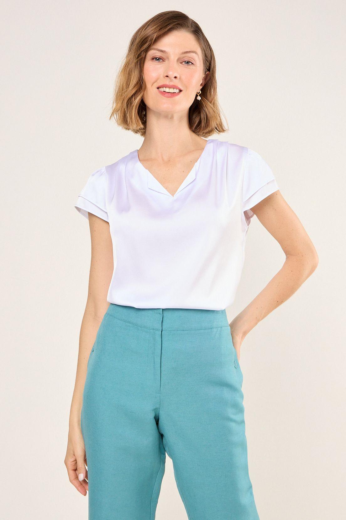 Blusa Lisa Crudo Ma Griffe 14004225035105-0
