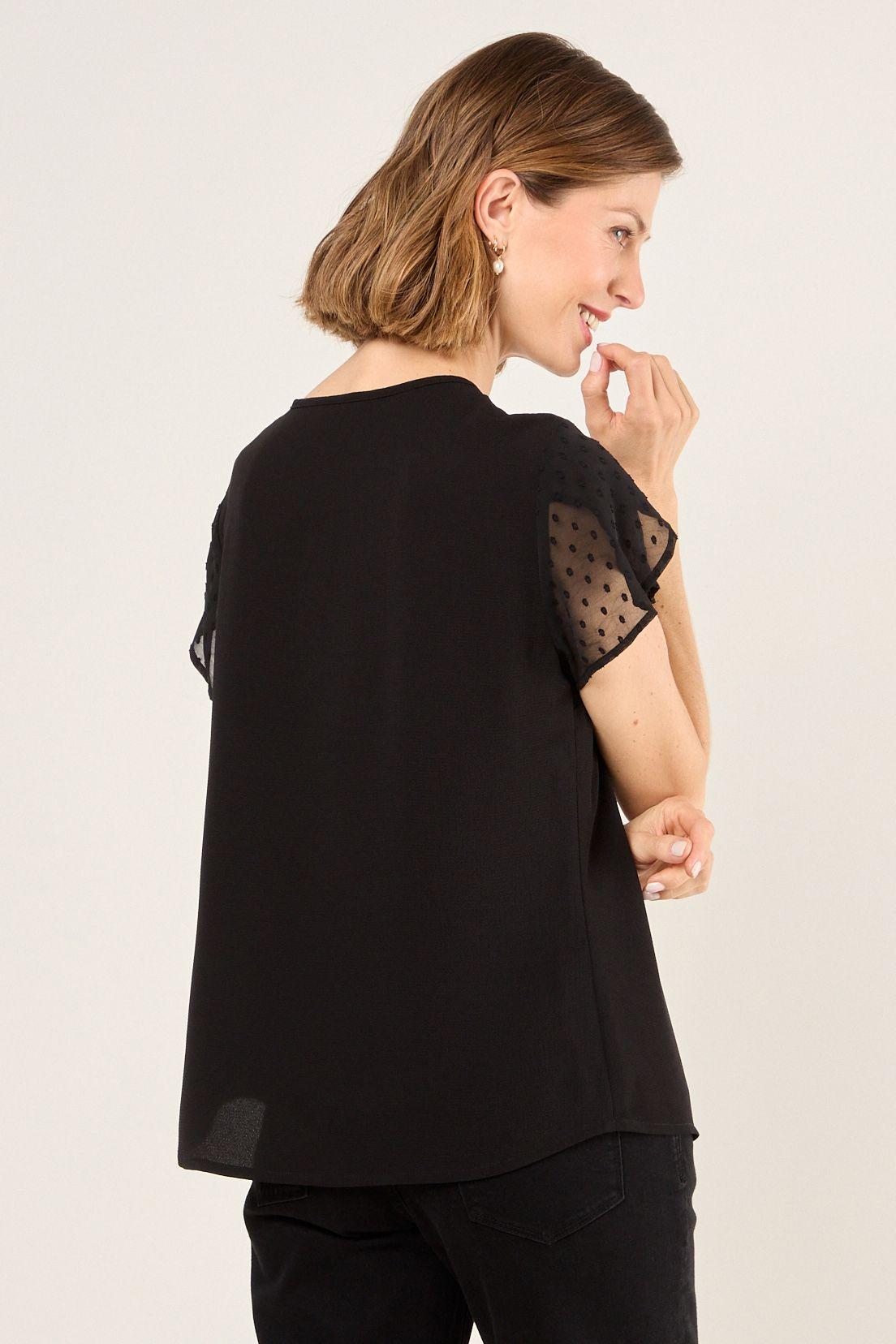 Blusa Lisa Negro Ma Griffe 14004225034102-2