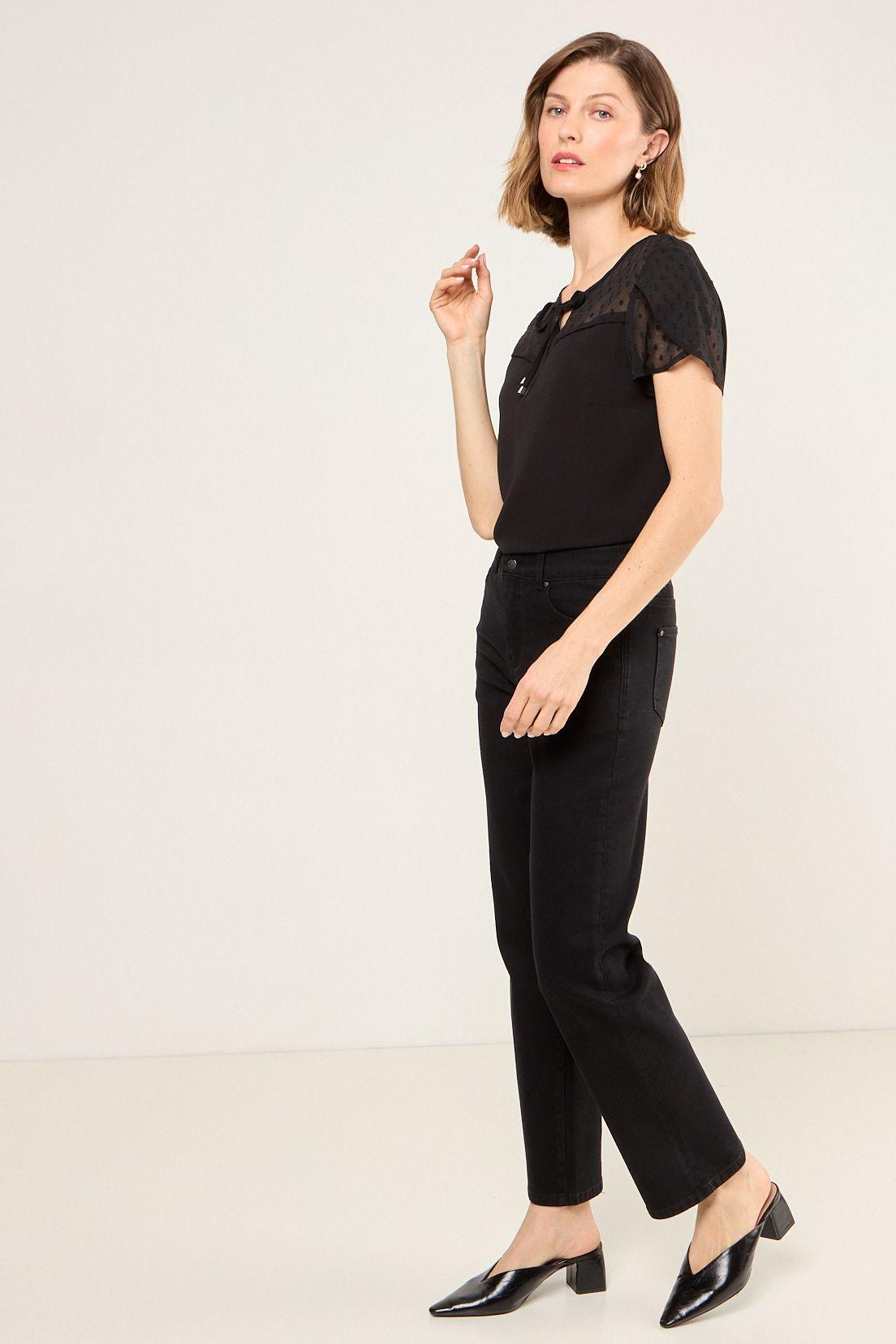 Blusa Lisa Negro Ma Griffe 14004225034102-4