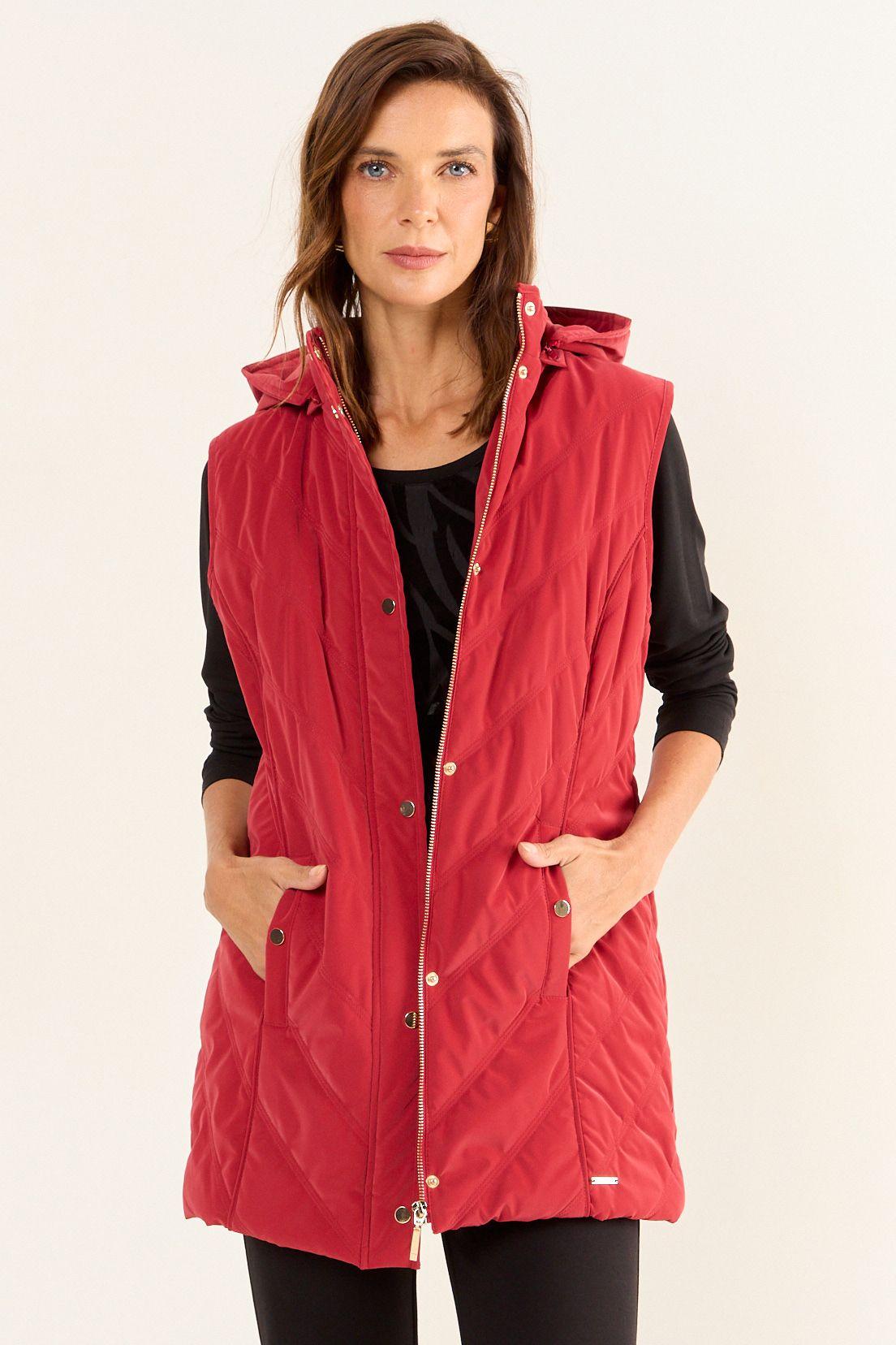 Parka Con Gorro Rojo Ma Griffe 16202126002103-0
