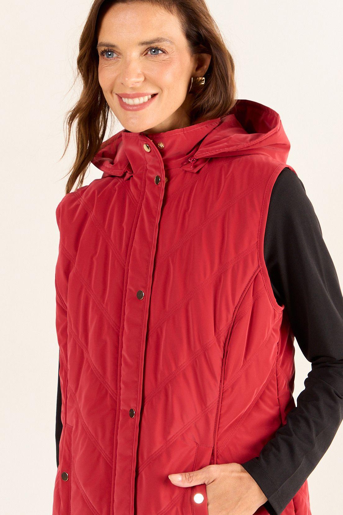Parka Con Gorro Rojo Ma Griffe 16202126002103-1