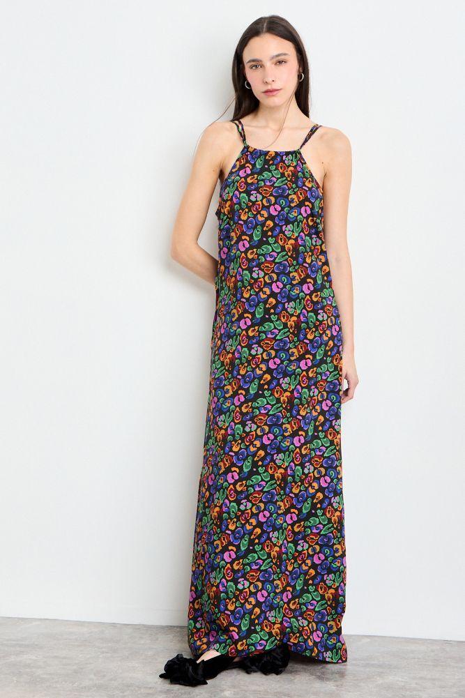 Vestido Fantasia Largo Negro iO 13504225001102-3