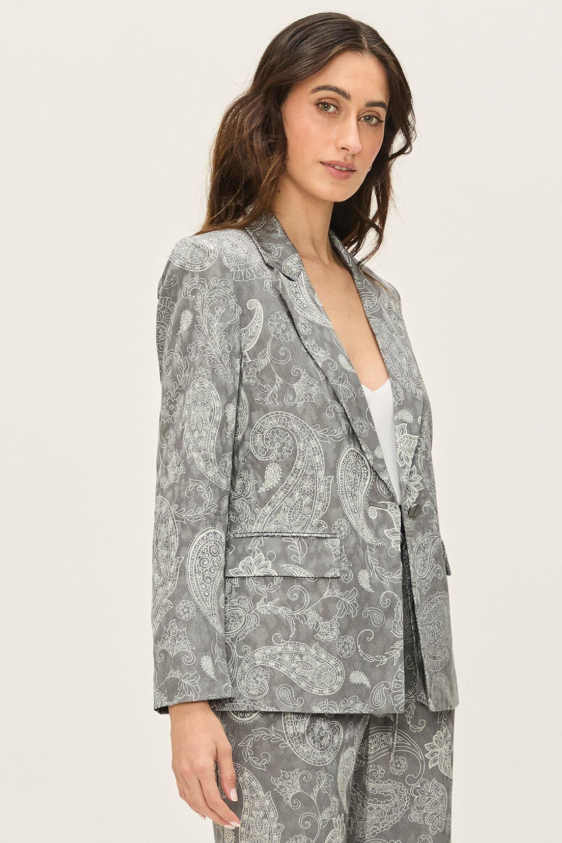 Blazer Estampado Gris Ash 16107224001113-3