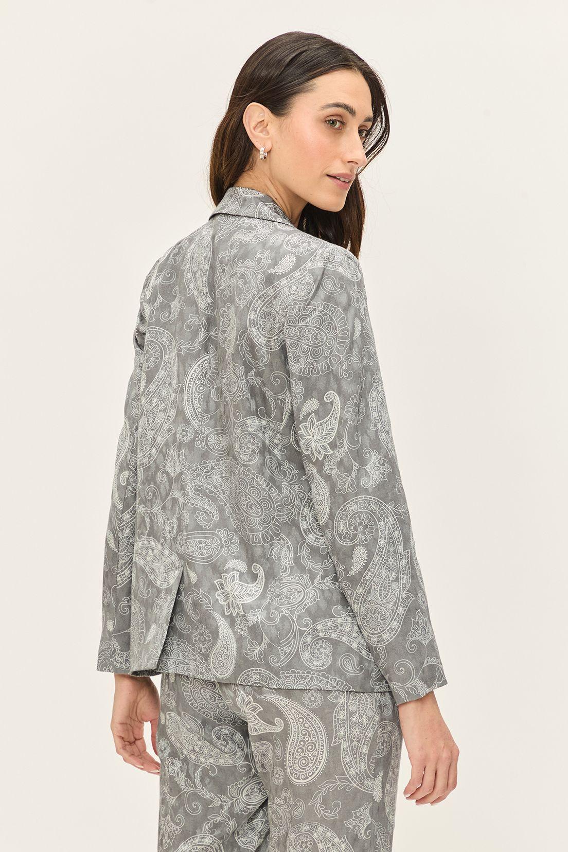 Blazer Estampado Gris Ash 16107224001113-2