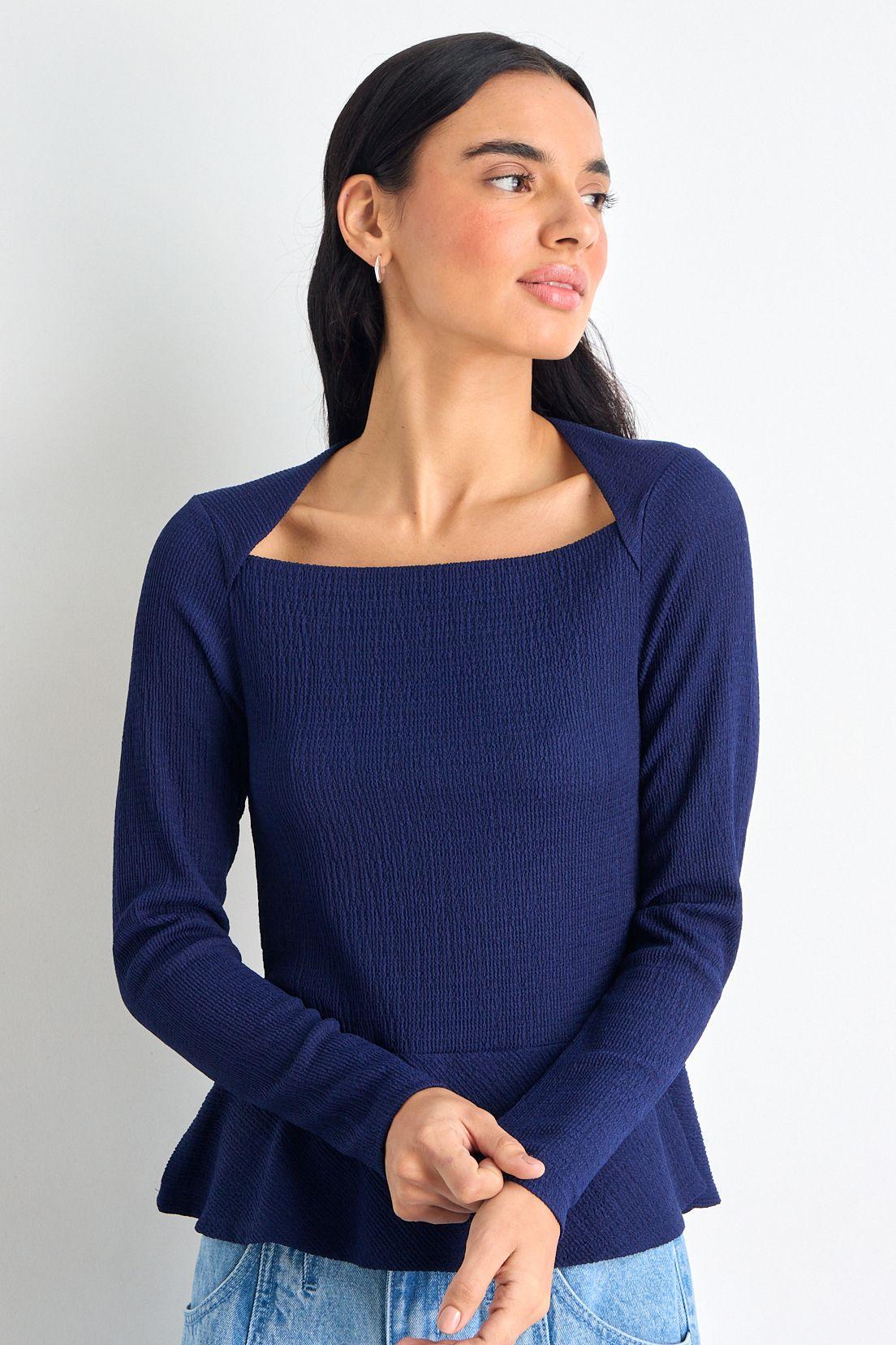 Polera Manga Larga Azul iO 14220225051104-0