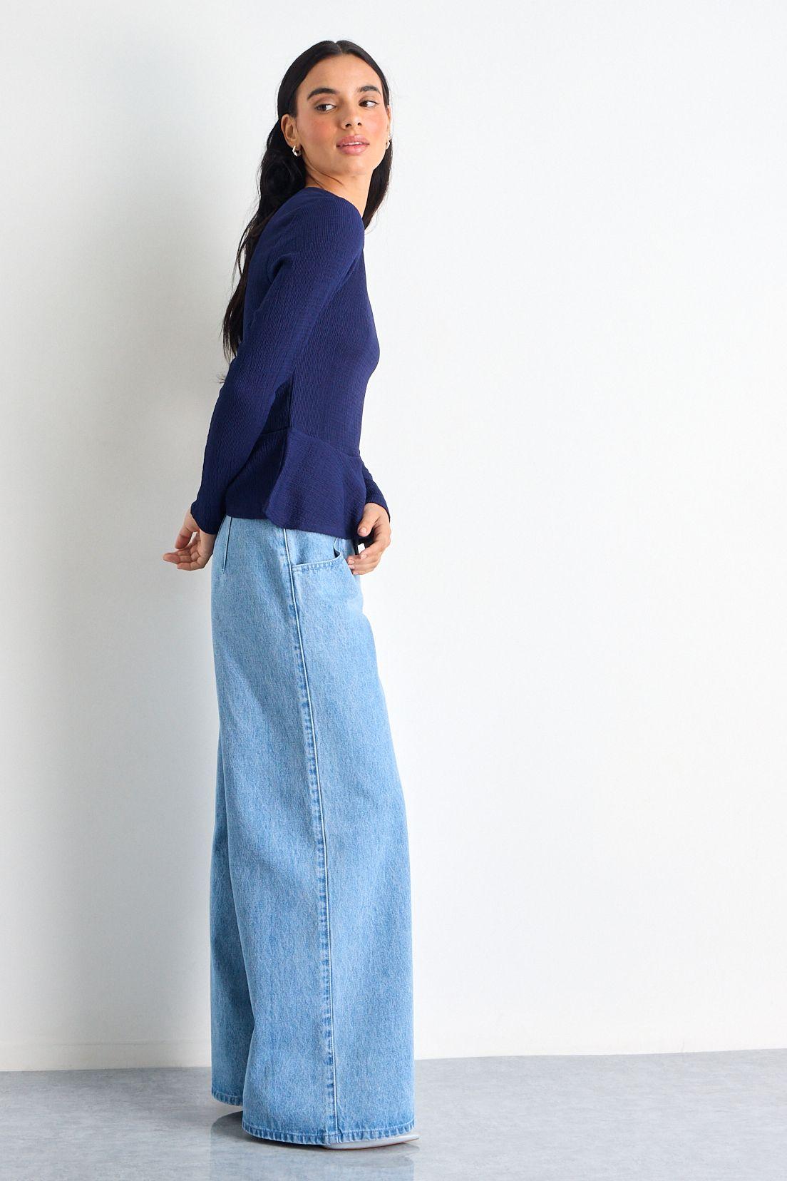 Polera Manga Larga Azul iO 14220225051104-4