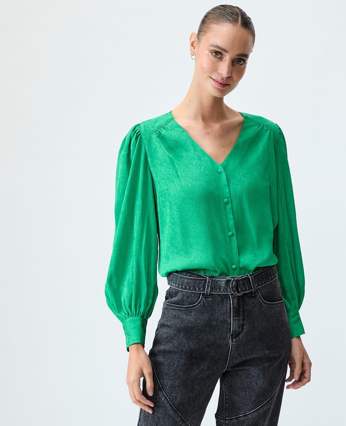Blusa Lisa Verde iO 14020125055107-0