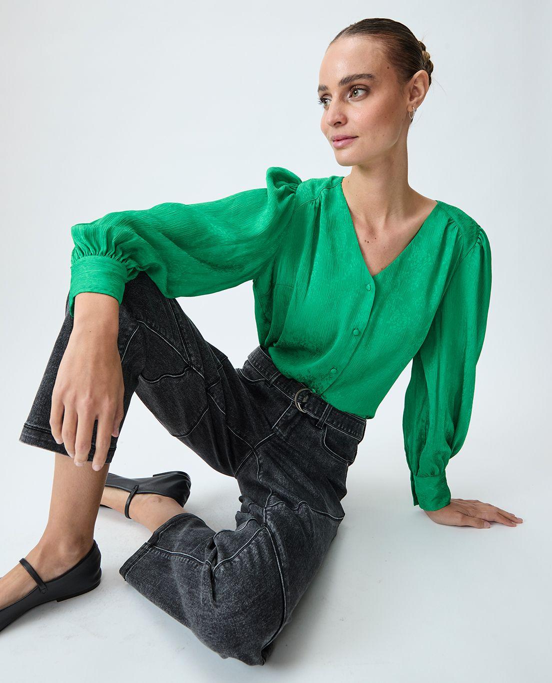 Blusa Lisa Verde iO 14020125055107-4
