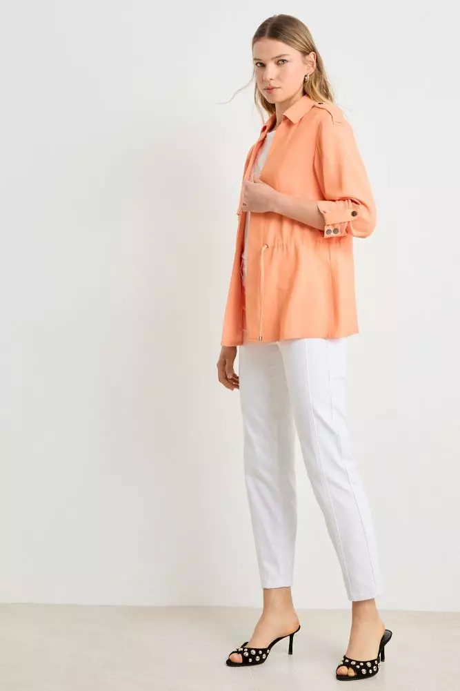Trench Liso Naranjo Ash 17404225070114-4