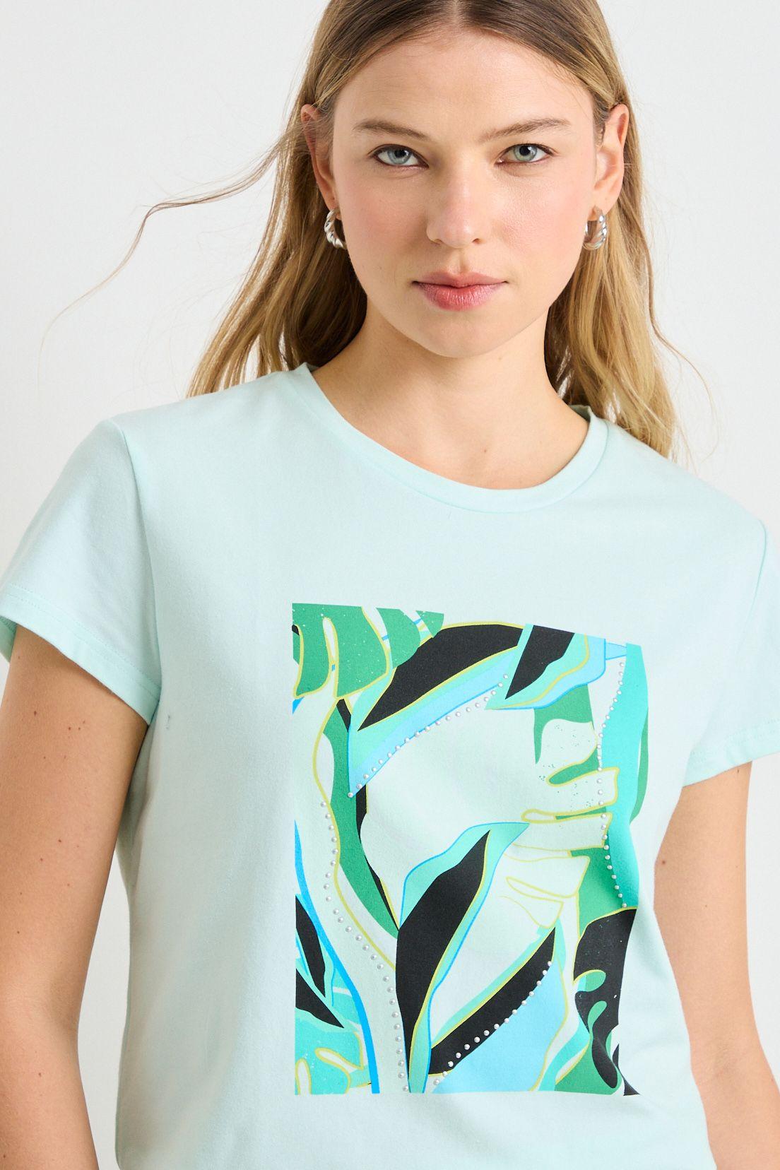 Polera Manga Corta Azul Ash 14604225700134-1