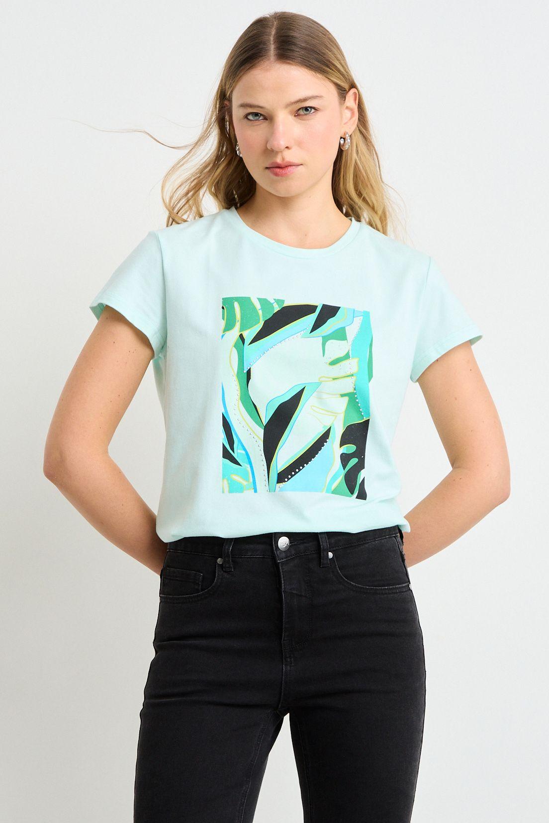 Polera Manga Corta Azul Ash 14604225700134-0